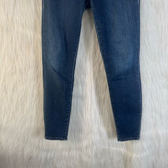 Good American Good Legs Crop Jeans Skinny Dark Wash Stretch Mid Rise 2/26 - Picture 3 of 9